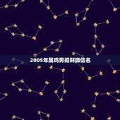 2005年属鸡男招财微信名，69年属鸡的微信头像用什么好
