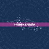 今天属什么生肖老黄历，老黄历今天属相是什么
