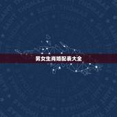 男女生肖婚配表大全，十二生肖的婚配？