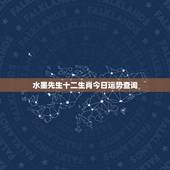 水墨先生十二生肖今日运势查询，十二星座的今日运势