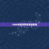 2000年属龙男孩更佳配偶，2000年属龙男属相婚配表