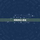戊戌月生人命运，戊土命是最烂的命