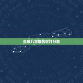 生辰八字取名字打分数，生辰八字取名字
