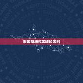 泰国阴牌和正牌的区别，泰国佛牌阴牌阳牌区别是什么？