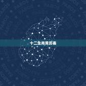 十二生肖黄历表，老黄历属相婚配