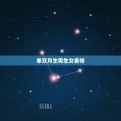 单双月生男生女表格，单双月生男生女准确吗
