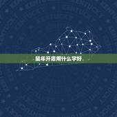 鼠年开店用什么字好，属鼠取什么微信名字好