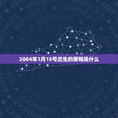 2004年1月15号出生的属相是什么，今年1月15日出生是属什么