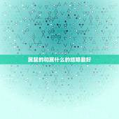 属鼠的和属什么的结婚最好，属鼠的与什么属相结婚最好