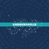 生肖属相时辰月份怎么查，怎么查出生时辰生肖属什么