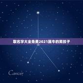 取名字大全免费2021属牛的男孩子，2021属牛宝宝取什么名好