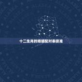 十二生肖的婚姻配对表很准，十二生肖的贵人属相