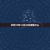 农历79年12月28日婚配什么，79年属羊农历6月17的男和87年属兔