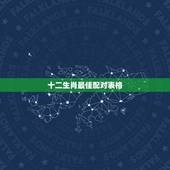 十二生肖最佳配对表格，最准的12生肖配对表？