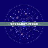 支付宝怎么查询个人婚姻信息，我和老公在银行查征信，那我在手机支付宝，微