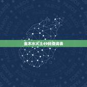 金木水火土49码查询表，2022 年金木水火土49号码排行榜