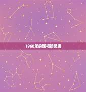 1960年的属相婚配表，属相婚配