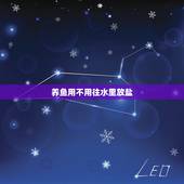 养鱼用不用往水里放盐，养金鱼水用放盐吗