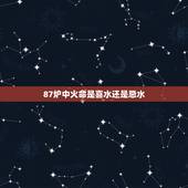 87炉中火命是喜水还是忌水，五行炉中火忌什么