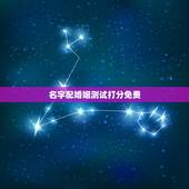 名字配婚姻测试打分免费，免费起名字测试打分