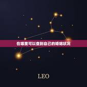 在哪里可以查到自己的婚姻状况，怎么查自己的婚姻状况 我想查一下我的婚姻