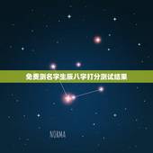 免费测名字生辰八字打分测试结果，生辰八字和名字测试打分