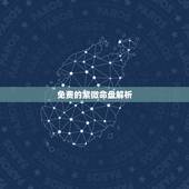 免费的紫微命盘解析，免费解析我的紫薇命盘 越详细越好