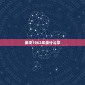 属虎1962年是什么命，1962年（确认属虎）， 到底什么命？ 有的