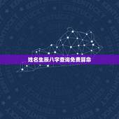 姓名生辰八字查询免费算命，按生辰八字算命，按姓名生辰八字算命