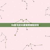 90属马女95属猪男婚配好吗，90年出生和95年出生配偶好吗