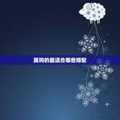 属狗的最适合哪些婚配，属狗女不能配什么属相