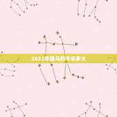 2022年属马的今年多大，2022 年属马的今年多少岁