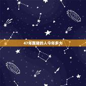 47年属猪的人今年多大，90后属猪的今年多大