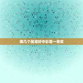 哪几个属相好中彩票一等奖，什么类型彩票的一等奖奖金最高？