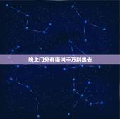 晚上门外有猫叫千万别出去，我家屋外面一到晚上老有猫叫
