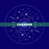 月亮星座查询表 月亮星座查询计算