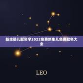 新生婴儿取名字2022免费新生儿免费取名大全
