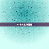 中字的五行属性，汉字的五行属性