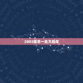 2003属羊一生大劫年，03年羊2022年高考运