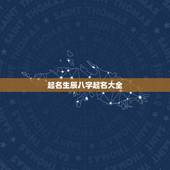 起名生辰八字起名大全，按生辰八字免费取名