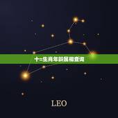十=生肖年龄属相查询，十二生肖出生年份对照表年龄
