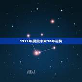 1972年属鼠未来10年运势，72年属鼠人2022 年运势运程每月运程