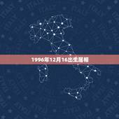 1996年12月16出生属相，我的阴历出生日期是1996年12月16日