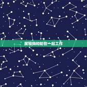 属相狗和蛇在一起工作，属狗的和属蛇的合财吗？