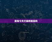 属兔今天打麻将能赢吗，属兔人今日麻将运气