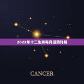 2022年十二生肖每月运势详解，2022年各生肖运势如何