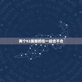 两个92属猴的在一起合不合，92年属猴的是什么命
