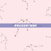 男猪女虎生哪个属相好，男虎女龙生什么属相好