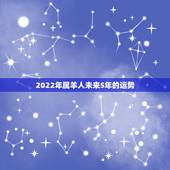 2022年属羊人未来5年的运势 2022年属羊人偏财运