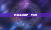 1982年属狗的一生运势，属狗的人一生命运怎么样